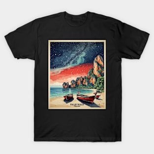 Railay Thailand Vintage Retro Travel Tourism T-Shirt